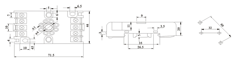 Relay socket TP28X 3